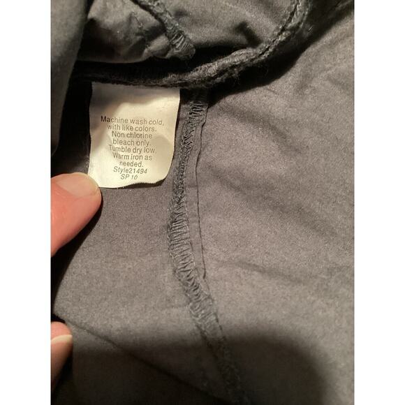 J Crew Ruffled Carly Dress Size 6 Gray Short Sleeved Layered Y2K Cottagecore - Picture 5 of 5